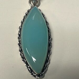 Aqua chalcedony Necklace - NEW